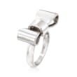 Italian Sterling Silver Bow Ring 