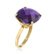 12.00 ct. t.w. Amethyst Ring in 14kt Yellow Gold