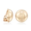 14kt Yellow Gold Dome Clip-On Earrings