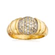 C. 1990 Vintage David Yurman .45 ct. t.w. Diamond Ring in 18kt Yellow Gold