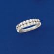 1.00 ct. t.w. Diamond Double-Row Ring in Platinum