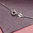1.00 ct. t.w. Diamond Cross Pendant Necklace in Sterling Silver