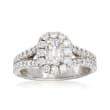Henri Daussi 1.23 ct. t.w. Diamond Engagement Ring in 18kt White Gold