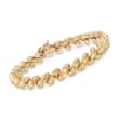 14kt Yellow Gold Diamond-Cut San Marco Bracelet