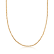 2mm 14kt Yellow Gold Rope Chain Necklace