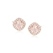1.00 ct. t.w. Morganite and .16 ct. t.w. Diamond Stud Earrings in 14kt Rose Gold