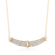 .33 ct. t.w. Diamond Curve Necklace in 14kt Yellow Gold