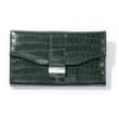 Hunter Green Faux Leather Perfect Travel Jewelry Clutch