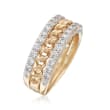 1.00 ct. t.w. Diamond Link Ring in 14kt Yellow Gold