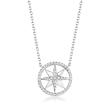 .25 ct. t.w. Diamond North Star Necklace in Sterling Silver