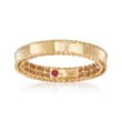Roberto Coin &quot;Symphony&quot; Princess 18kt Yellow Gold Ring