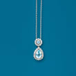 3.30 ct. t.w. Sky Blue and White Topaz Pendant Necklace in Sterling Silver
