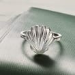 Sterling Silver Seashell Ring