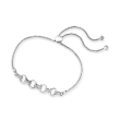 .25 ct. t.w. Diamond Interlocking Link Bolo Bracelet in Sterling Silver