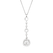 C. 2000 Vintage Chopard &quot;Happy Spirit Circle&quot; Pendant Necklace in 18kt White Gold