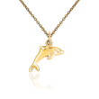 14kt Yellow Gold Dolphin Pendant Necklace