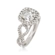 Henri Daussi 1.97 ct. t.w. Certified Diamond Engagement Ring in 18kt White Gold