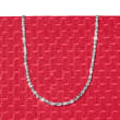 Italian Sterling Silver Crisscross-Link Chain Necklace