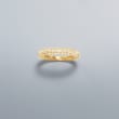 .15 ct. t.w. Multi-Row Pave Diamond Ring in 14kt Yellow Gold