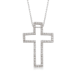 5.50 ct. t.w. Multi-Gem Interchangeable Cross Pendant Necklace Set in Sterling Silver