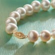 9.5-10.5mm Cultured Pearl Necklace with 14kt Yellow Gold