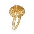 3.30 Carat Citrine Ring in 14kt Yellow Gold