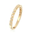 .17 ct. t.w. Diamond Round and Square Motif Ring in 14kt Yellow Gold