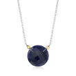 20.00 Carat Sapphire Pendant Necklace in Two-Tone