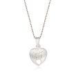 Sterling Silver Mother/Daughter Jewelry Set: Two &quot;Forever in My Heart&quot; Necklaces