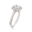 Gabriel Designs .48 ct. t.w. Diamond Engagement Ring Setting in 14kt White Gold