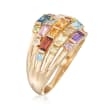 1.50 ct. t.w. Multi-Stone Cluster Ring in 14kt Yellow Gold