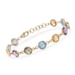 18.00 ct. t.w. Multi-Stone Bracelet in 14kt Yellow Gold Over Sterling