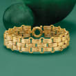 Italian 14kt Yellow Gold Panther-Link Bracelet