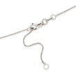 Roberto Coin .10 ct. t.w. Tiny Treasure &quot;Star&quot; Diamond Necklace in 18kt White Gold