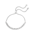 1.00 ct. t.w. Diamond Jewelry Set: Two Chain-Link Bolo Bracelets in Sterling Silver and 18kt Gold Over Sterling