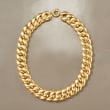Italian 14kt Yellow Gold Curb-Link Necklace