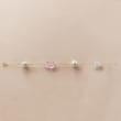 11-13mm Cultured Pearl and 13.50 ct. t.w. Pink and Green Amethyst Bracelet in 14kt Yellow Gold