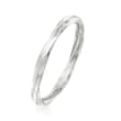 18kt White Gold Twisted Ring