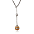 C. 2000 Vintage David Yurman 4.00 ct. t.w. Citrine and .40 ct. t.w. Diamond Y-Necklace in Sterling Silver