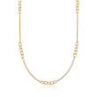 Italian 18kt Yellow Gold Open-Link Necklace