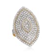 2.50 ct. t.w. Diamond Marquise-Shaped Ring in 14kt Yellow Gold