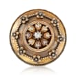 C. 1930 Vintage .75 ct. t.w. Diamond Shield Pin in 14kt Yellow Gold