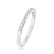 Simon G. .26 ct. t.w. Diamond Wedding Ring in 18kt White Gold