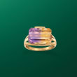 8.00 ct. t.w. Ametrine Solitaire Ring in 14kt Yellow Gold