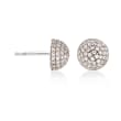 2.10 ct. t.w. CZ Jewelry Set: Three Pairs of Stud Earrings in Sterling Silver
