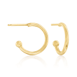 Floating Opal Removable Hoop Drop Earrings in 14kt Yellow Gold
