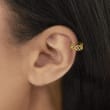 14kt Yellow Gold Infinity Single Ear Cuff