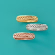 14kt Rose Gold Small Braided Band Ring