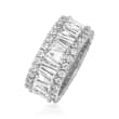 6.30 ct. t.w. CZ Eternity Band in Sterling Silver