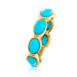 Turquoise Ring in 18kt Gold Over Sterling